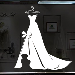 婚庆店玻璃门贴纸婚纱摄影广告橱窗装饰墙贴画影楼推拉门图标定制