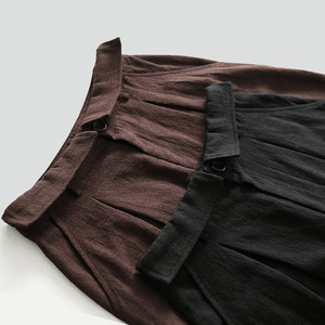 越蹂躏越美丽 越洗越好看  专属夏天的裤子    特别腰棉麻中裤