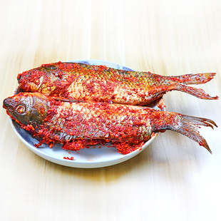 贵州黔东南黎平特产榕江从江侗族腌鱼酸鱼苗族稻花鱼稻田鲤鱼1斤