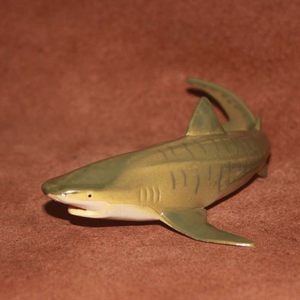 儿童认知科教玩具仿真海洋动物 场景模型摆件 虎鲨中号