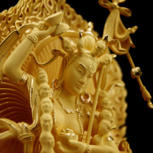 奶格玛 智慧空行母 绒沙金佛像摆件 香巴噶举祖师尼 span class=h>