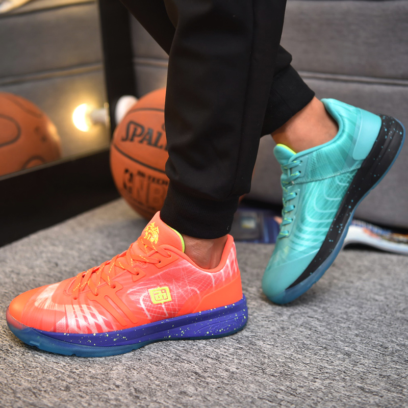 艾弗森鸳鸯搭配篮球鞋男鞋低帮耐磨防滑水泥地轻便透气学生战靴