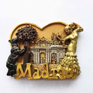 马德里市标熊草莓树旅游纪念品磁贴冰箱贴 西