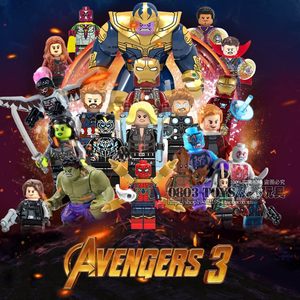 兼容乐高复仇者联盟3无限战争钢铁侠灭霸蜘蛛