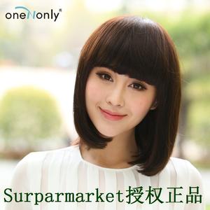 时尚女真发假发女长直发齐刘海长发假发中长发