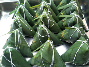 正宗江苏泰州兴化土特产端午节红豆粽子糯米粽子纯手工大粽子