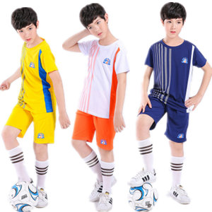 男童夏季新款足球服11男孩12运动服9儿童15岁