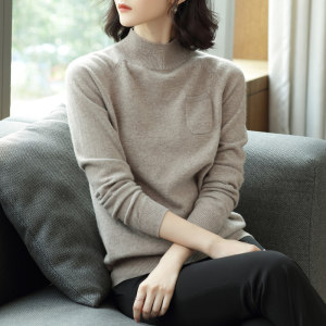 高领小款毛衣女套头秋冬2018新款短款针织打