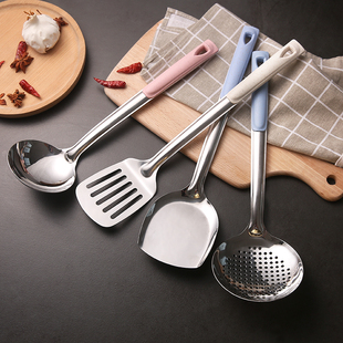 厨房用具用品锅铲漏勺汤勺炒勺家用304不锈钢厨具炒菜铲子勺子