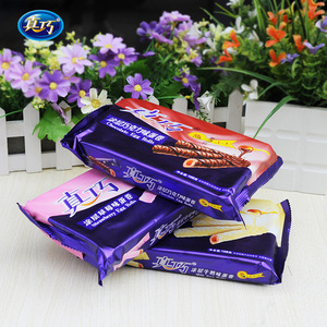 真巧涂层蛋卷饼干108g办公室食品 休闲零食 巧克力棒饼 蛋卷饼干