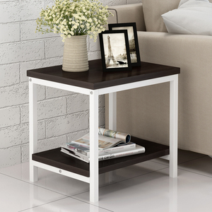 时尚简易现代小茶几小方桌 小台子泡茶桌置物桌边几角几双层木桌