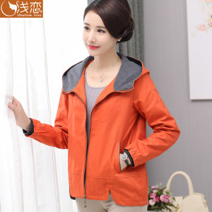 中年女装春秋装夹克30岁40胖妈妈装风衣中老