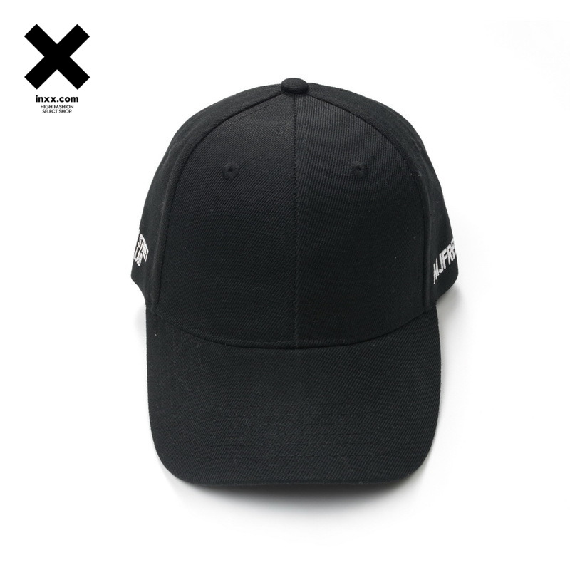 【INXX】11 street lab  潮牌黑色弯沿帽棒球帽潮通用SX71532387