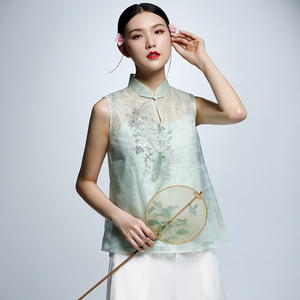 无袖旗袍夏装图片