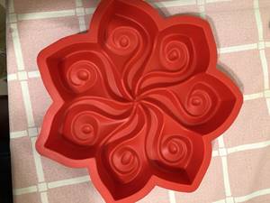 快手网红吃冰蛋糕巧克力空心冰杨桃形状食品级