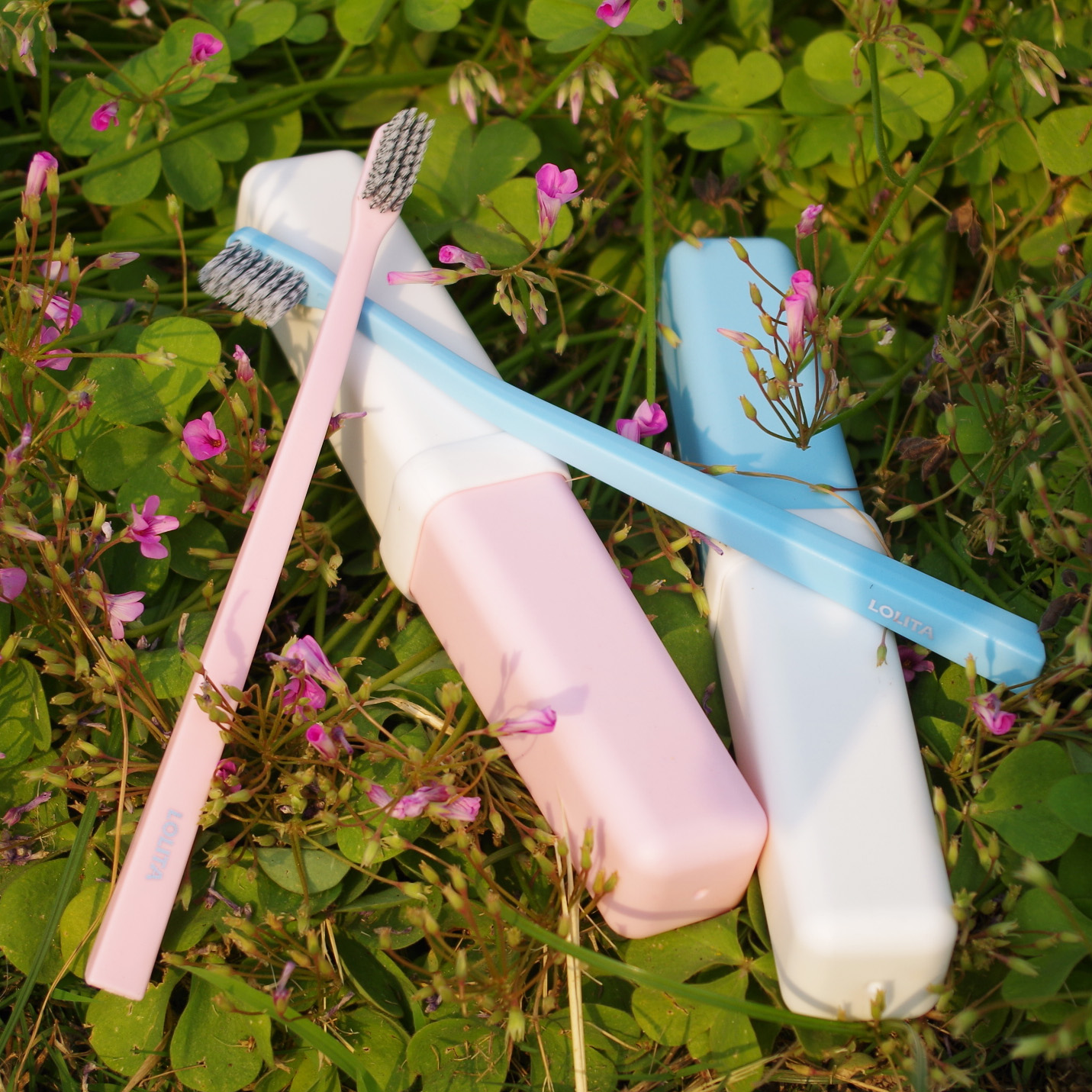 upurity小头成人手动超细软毛牙刷lolita系列日系旅行牙刷2支装