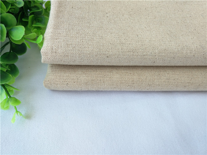 优质纯天然亚麻布料面料桌布背景布刺绣底布手工布米黄色无漂染