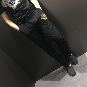 美杜莎裤子男印花图片