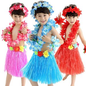 一儿童节表演服装草裙套装幼儿园草裙舞衣服演