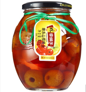 林家铺子 糖水山楂罐头 800g