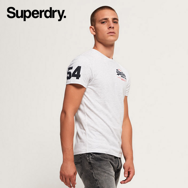 英国SuperdryT恤男2019春夏新品潮牌短袖LOGO印花潮流极度干燥