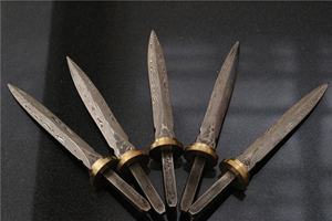 大马士革钢刀胚刀具 花纹钢茶刀刀坯刀条半成