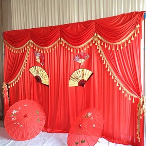 class=h>中式 /span> span class=h>背景 /span>纱幔汉唐复古帷幔舞台