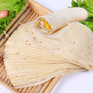 山东农家纯手工单饼卤肉卷饼皮卷饼鸡肉卷面饼早餐10寸烙饼5斤装