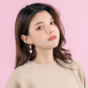 > span class=h>耳环 /span>女个性简约耳坠时尚百搭显脸瘦冷淡风耳饰