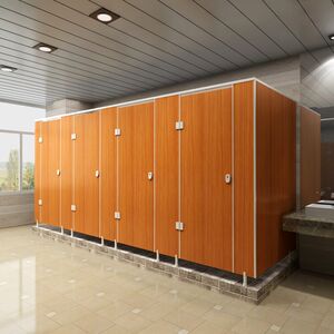 浴室厕所格挡pvc实心耐磨隔断档板隔板墙蹲坑隔档减震门锁淋雨