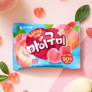 韩国进口软糖好丽友桃子味qq糖水果汁橡皮糖 休闲 span class=h>零食 