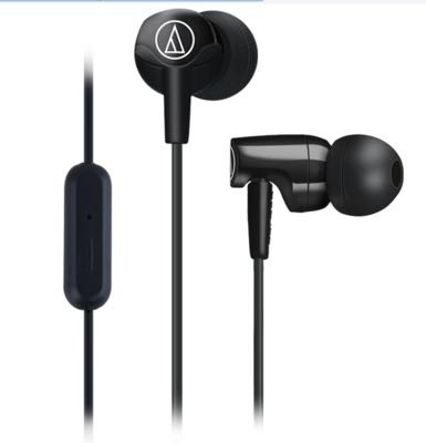 Audio Technica/铁三角 ATH-CLR100IS耳机入耳式运动耳机线控带麦