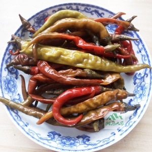 酸辣椒湖南农家特产湘西下饭菜酸辣椒 开胃坛子菜糟辣椒 250g