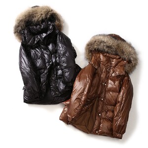 尼丝纺羽绒服图片