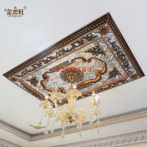 欧式装饰造型 客厅天花板装饰吊顶材料 吊灯灯盘长方形灯盘 span
