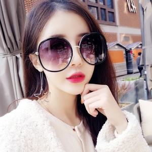 加大框圆 span class=h>脸 /span>显瘦太阳眼镜 span class=h>女 