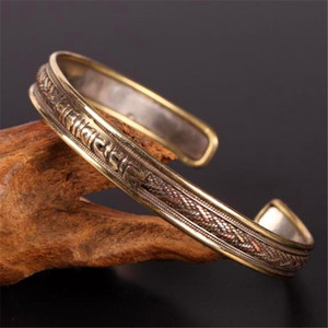 西藏三色铜手镯图片