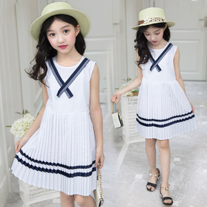 女童英伦风连衣裙小学生图片