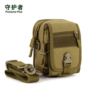 户外多功能战术单肩腰包男女5.5-6寸手机穿皮