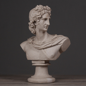 北欧艺术人物家饰摆件阿波罗 span class=h>雕塑 /span>头像家居客厅