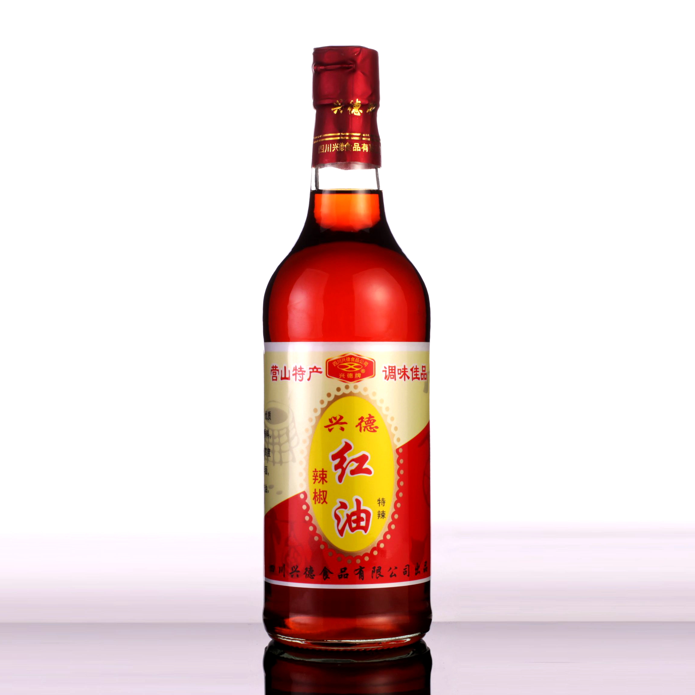 兴德牌辣椒油四川特产500ml瓶装