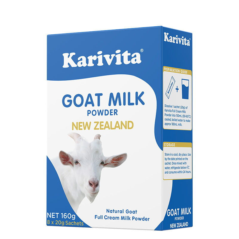 Karivita/卡瑞特兹新西兰原装进口成人全脂羊奶粉160g盒装青少年