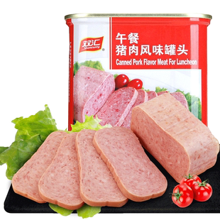 【天猫超市】双汇午餐猪肉风味罐头340g早餐面包手抓饼火锅必备