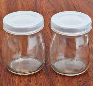 100毫升无铅透明玻璃带盖小奶瓶慕斯杯果冻瓶布丁杯酸奶瓶木糠杯