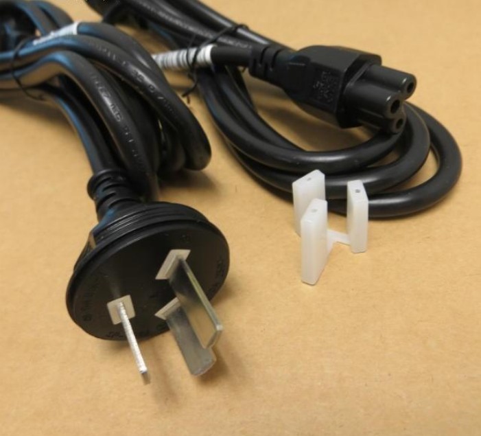 拆机i-sheng国标 美标梅花电源线 0.75铜芯 1米 三孔笔记本适配器