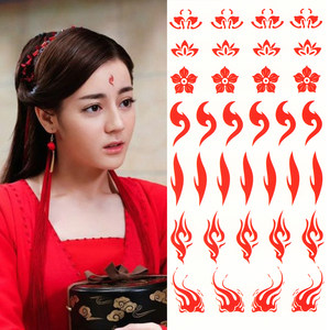 三生三世眉心贴 白凤九凤尾花额头印记 景甜同款 古装花钿花印贴