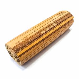  span class=h>帝国 /span>时代 天然竹木卷轴 竹简道具 装饰礼品