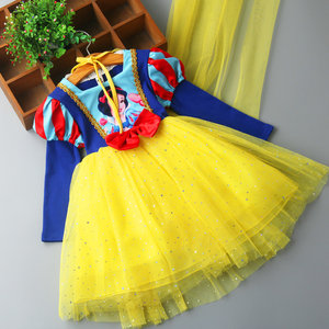 灰姑娘裙子女童公主裙大长裙图片