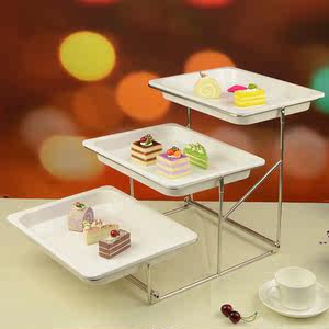 欧式时尚自助餐餐具凉菜冷餐展示架水果点心架面包托盘展示盘包邮