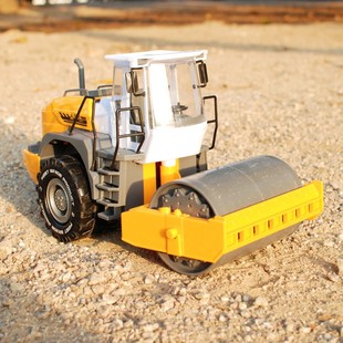 大号压路机惯性工程车儿童玩具车模压路车平地机宝宝生日礼物热卖
